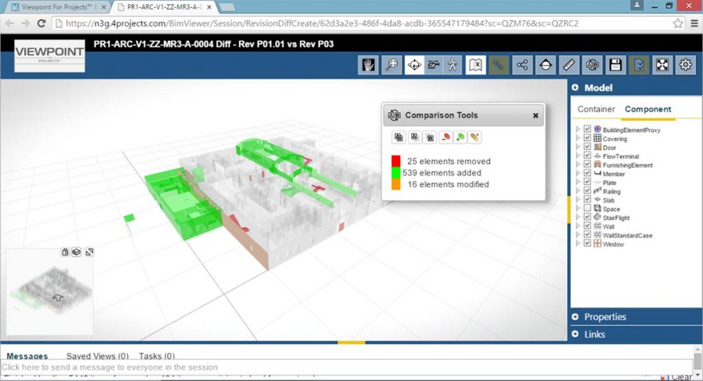 Primerjava Mas Primerjava sprememb na BIM modelu | CGS Labs Czech